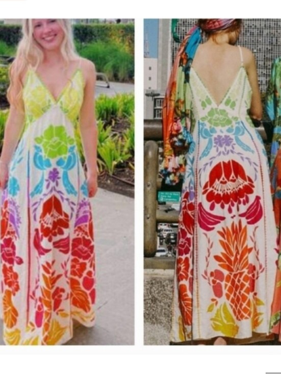 FARM Rio Dresses & Skirts - Farm Rio Rainbow Maxidress